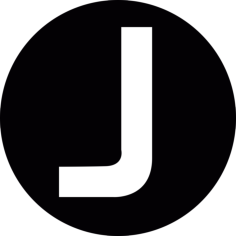 J Capital Letter In A Circle Stencil Svg Vector, Free Vectors File